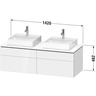 Duravit LC4872B55550000 LC KWTU WH 1420x550x482 Az 2 Ei mr Mt