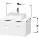 Duravit LC4880055550000 LC KWTU WH 820x550x482 Az 1 Ei