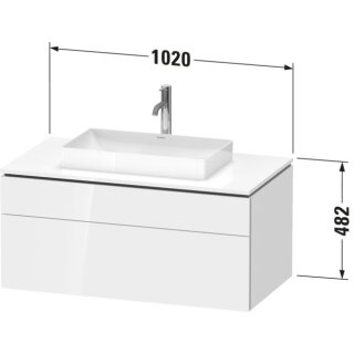 Duravit LC4881055550000 LC KWTU WH 1020x550x482 Az 1 Ei