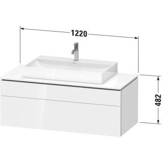 Duravit LC4882055550000 LC KWTU WH 1220x550x482 Az 1 Ei