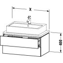 Duravit LC580505555 LC KWTU WH Cp 620x477x400 Front: Ei