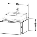 Duravit LC581105555 LC KWTU WH 720x547x400 Az 1 Front: Ei