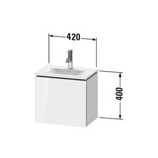 Duravit LC6133L5555 LC WTU WH 440x311x400 Ei Marmoriert