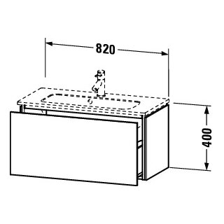 Duravit LC615705555 LC WTU WH Cp 820x391x400 Az 1 Ei