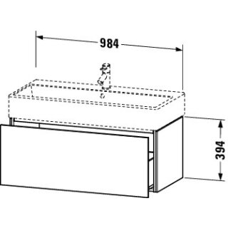 Duravit LC617805555 LC WTU WH 984x459x394 Az 1 Ei