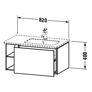 Duravit LC619205555 LC WTU WH 820x481x400 Az 1 Ei mr Mt