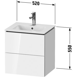 Duravit LC621805555 LC WTU WH Cp 520x421x550 Ei