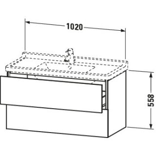 Duravit LC626605555 LC WTU WH 1020x469x558 Ei Marmoriert