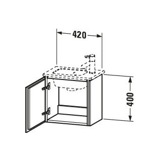 Duravit LC6272L5555 LC WTU WH 420x294x400 Ei Marmoriert