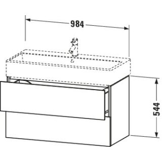 Duravit LC627805555 LC WTU WH 984x459x544 Ei Marmoriert