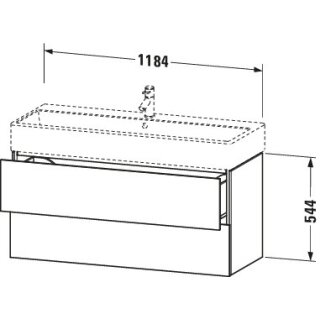 Duravit LC627905555 LC WTU WH 1184x459x544 Ei Marmoriert