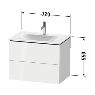 Duravit LC630605555 LC WTU WH 720x481x550 Ei Marmoriert