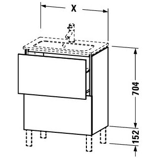 Duravit LC667305555 LC WTU bs Cp 620x391x704 Az 2 Ei