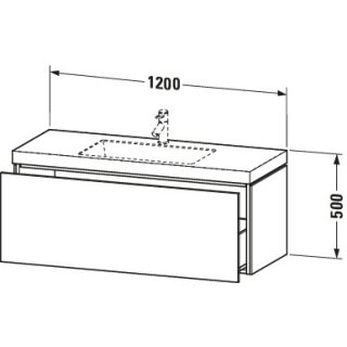 Duravit LC6919O5555 LC cb WH 1200x480x500 Ei Marmoriert