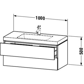 Duravit LC6928O5555 LC cb WH 1000x480x500 Ei Marmoriert