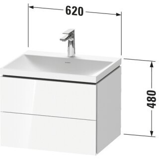 Duravit LC6950N55550000 LC cs WH 600x480x480 Ei Marmoriert Mt