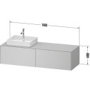 Duravit WT4864L77H10000 Konsolen-WTU wh White Tulip 550x1300x