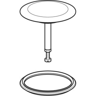 Geberit 245439211 Ventilstopfen für Badewannenablauf