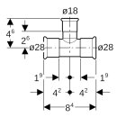 Geberit 41210 Mapress Therm T-St&uuml;ck reduziert
