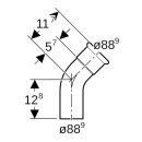 Geberit 42710 Mapress Therm Bogen 45Gr d88,9
