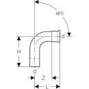 Geberit 43307 Mapress Therm Bogen 90Gr d42