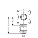 Geberit 620804001 FlowFit Bogenwanddurchf&uuml;hrung 90Gr