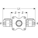 Geberit 620813001 FlowFit Wanddurchf&uuml;hrung 90Gr