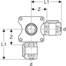 Geberit 620823001 FlowFit Eckwanddurchf&uuml;hrung 90Gr