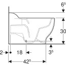 Geberit 502966008 Bambini SWC f&uuml;r Kinder, Tiefsp&uuml;ler