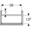 Geberit 503001011 Acanto US f&uuml;r HWB B:40cm, m. 1 T&uuml;r