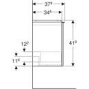 Geberit 503002JH1 Acanto US f&uuml;r HWB B:45cm, 1 Schubl.