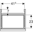 Geberit 503002JK1 Acanto US f&uuml;r HWB B:45cm, 1 Schubl.