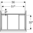 Geberit 503003011 Acanto US f&uuml;r WT B:60cm, 1 Schubl.