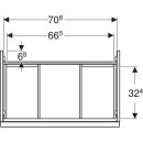 Geberit 503004011 Acanto US f&uuml;r WT B:75cm, 1 Schubl.