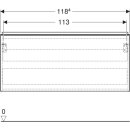 Geberit 503006JR1 Acanto US f&uuml;r WT B:120cm, 1 Schubl.