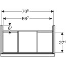 Geberit 503009011 Acanto US f&uuml;r WT B:75cm, 1 Schubl.