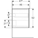 Geberit 503010JK1 Acanto Seitenschrank mit 1 Schublade