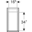 Geberit 503011JK1 Hochschrank mit zwei Ausz&uuml;gen