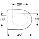 Geberit 573035000 Renova WC-Sitz, antibakteriell