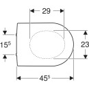 Geberit 573075000 Renova Plan WC-Sitz, wei&szlig;