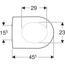 Geberit 573085000 Renova Plan WC-Sitz, wei&szlig;