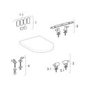 Geberit 573085000 Renova Plan WC-Sitz, wei&szlig;