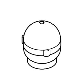 AXOR 13292430 Griff Axor Uno f.Warmwasserseite rot