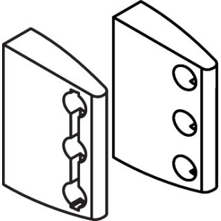 HANSGROHE 25954320 Relinghalter Pharo für Duschpaneel