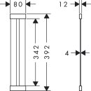 HANSGROHE 40967800 F26 Abtropfgitter Edelstahl