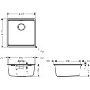 HANSGROHE 43361170 Einbausp&uuml;le S530-F400