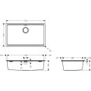 HANSGROHE 43363170 Einbausp&uuml;le S530-F700