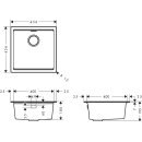 HANSGROHE 43457170 Unterbausp&uuml;le S530-U400