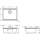 HANSGROHE 43458170 Unterbausp&uuml;le S530-U500