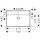 HANSGROHE 60221450 Waschtisch Xanuia Q 700x480mm